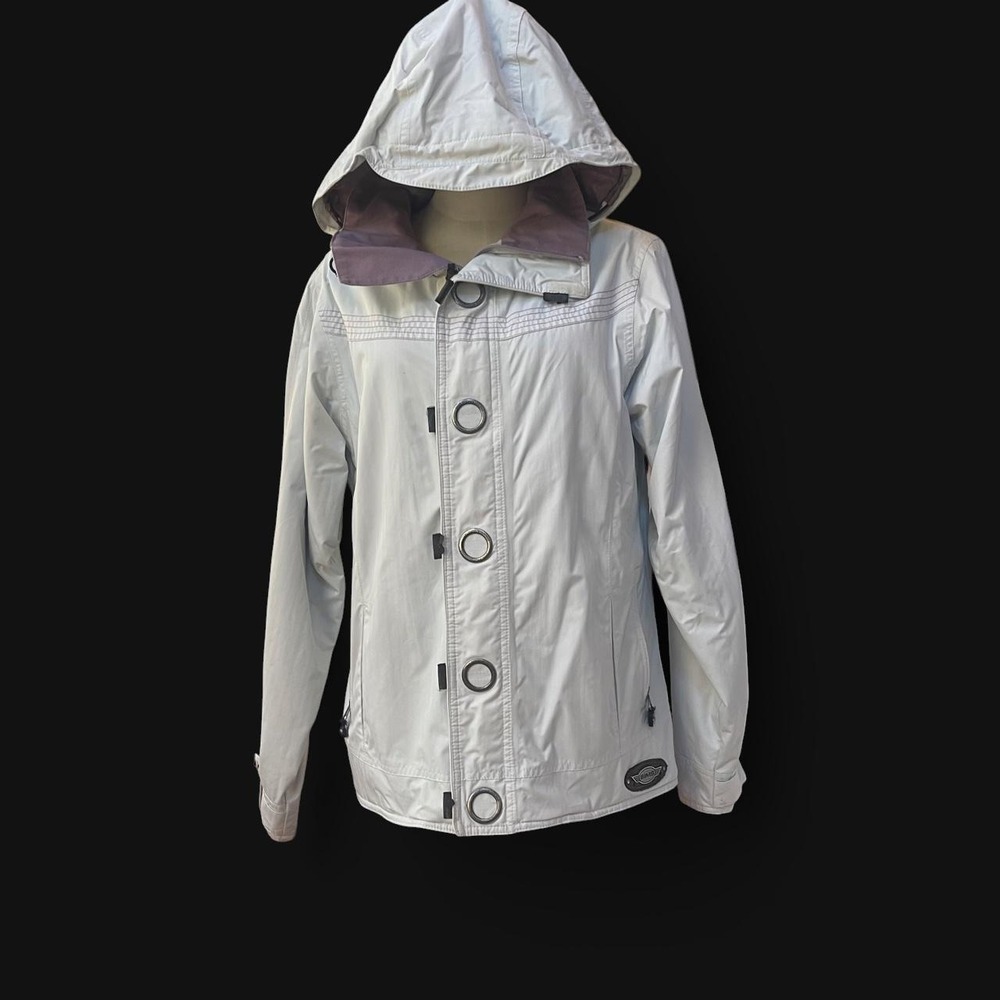 Sims Snowboarding Women cream Hooded Ski Snowboard Jacket Size Large